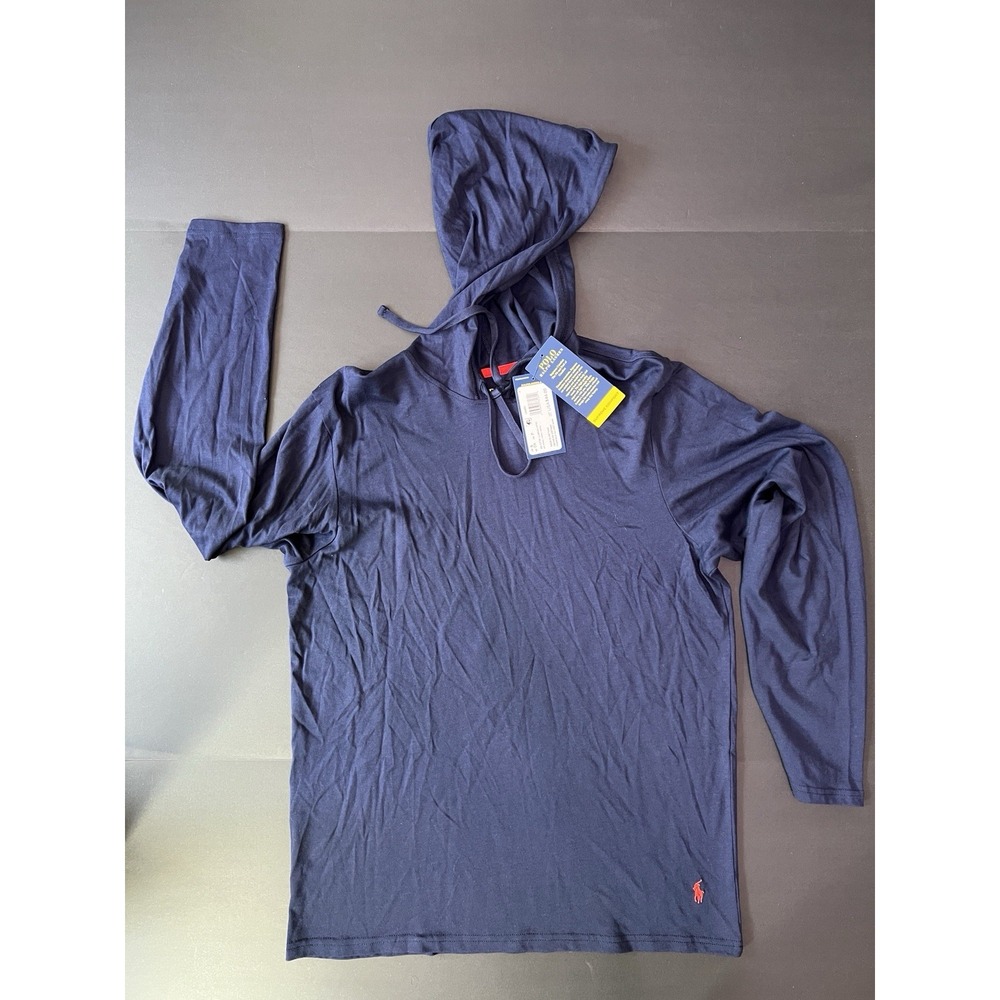 Ralph‎ Lauren Polo Men's Supreme Comfort Long Sleeve Shirt  Hood - Size S - NWT